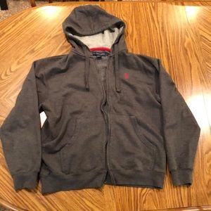 Grey Polo Assn. Zip-up Sweatshirt